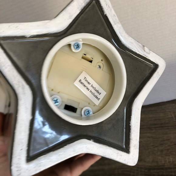 Rustic Star Lantern with Battery Operated Candle - Picture 5 of 13